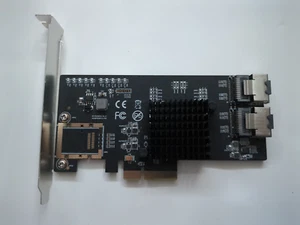 Syba SI-PEX40137 8 Port Non-RAID SATA III PCI-e x4 Controller Card Dual SFF-8087 - Picture 1 of 5
