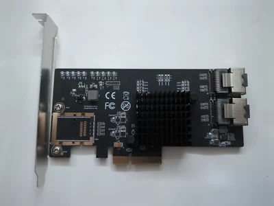 Syba SI-PEX40137 8 Port Non-RAID SATA III PCI-e x4 Controller Card Dual SFF-8087 - Image 1 of 4
