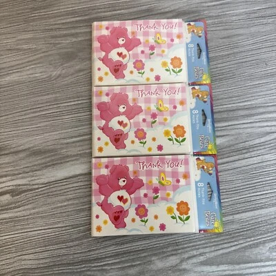 Nuevo en Paquete American Greetings Care Bears Bedtime Bear Vintage 2002 Notas de Gracias 24 Foto 1 de 4