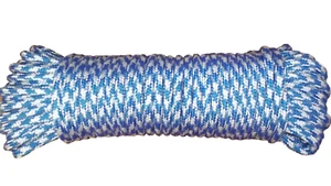 5/16" (8mm) x 65' Halyard Line, HMPE Double Braid Line, Boat Rigging Rope - Picture 1 of 2