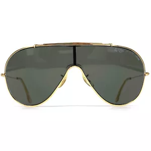 Vintage RAY-BAN " WINGS " sunglasses - USA 80's - Gold plated - Large - Original - Bild 1 von 8