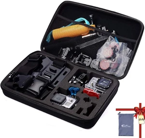 Grande custodia da viaggio per action camera Gopro Hero 13 12 11 10 9 8 7 AKASO DJI SJCAM - Foto 1 di 13