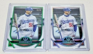 2021 Topps Tribute Mookie Betts Green Parallel 60/99 #13 / + REGULAR  LA DODGERS