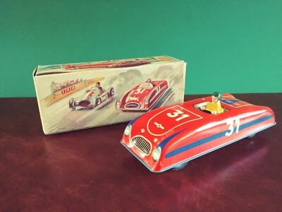 Seltene Konrad Dressler Rennwagen Blechspielzeug Tin Toy mit OVP - Bild 1 von 4
