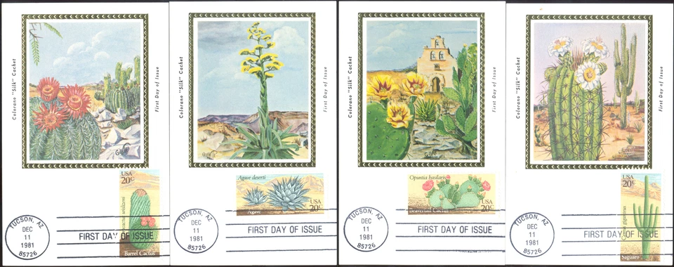 #1942-45 Desert Plants Colorano Maxi FDC Set (03919811942-45001) - Image 1 of 1