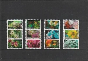 FRANKREICH 2019 BLUT BLUMEN KOMPLETTE SERIE VON 12 GESTEMPELTEN BRIEFMARKEN - Bild 1 von 1