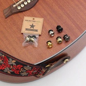 Electric Guitar Bass Strap Button Locks Metal Buckle Holder Locking Nuts W7V0 - Bild 1 von 16