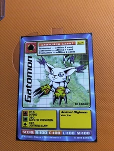 Tarjeta Coleccionable Digimon Gatomon Bo-15 1ª Edición, Rara Bandai - Imagen 1 de 8