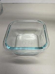 Pyrex 1 Tasse Quadratische Back-/Aufbewahrungsform #8701 Aqua Tönung - Guter Zustand! - Bild 1 von 7