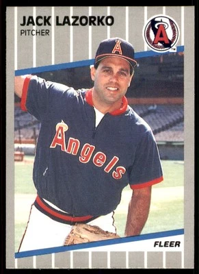1989 Fleer Jack Lazorko California Angels #482 - Image 1 of 2