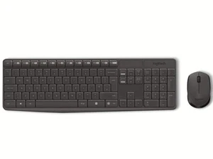 LOGITECH Tastatur- und Maus-Set MK235, Wireless, anthrazit - Bild 1 von 4