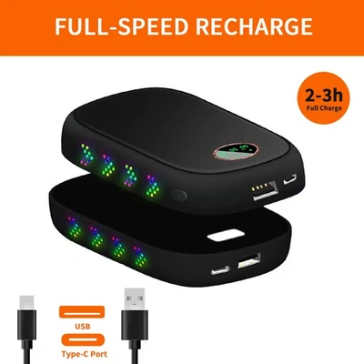 10000mAh 2 Pack Hand Warmers Rechargeable Electric Hand Warmers with Double Side - Image 1 of 4