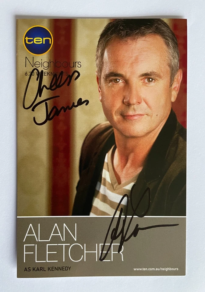 Alan Fletcher - Neighbours - Original Hand Signed Autograph - Image 1 of 3