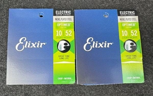 Cuerdas eléctricas Elixir 19077 OPTIWEB revestimiento ligero/pesado (.010-.052) NUEVO SELLADO - Imagen 1 de 2