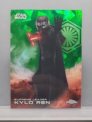 2025 Topps Chrome Star Wars Sapphire Kylo Ren #173 Green /99 - Image 1 of 2