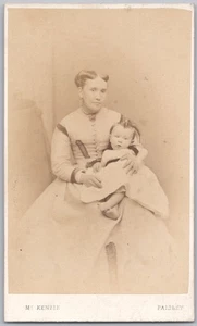 Viktorianische Mutter hält ihr Baby, Paisley Schottland um 1880 CDV Foto - Bild 1 von 2