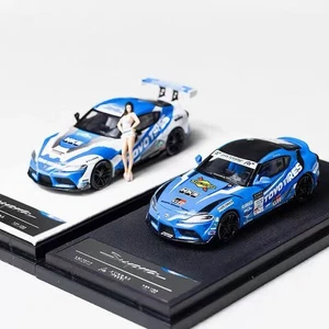 AM 1:64 Toyota Supra A90 Racing Car Finish Alloy Car Model - Picture 1 of 25