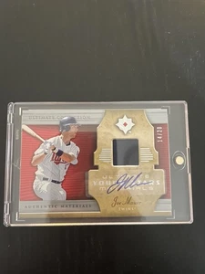 2005 Upper Deck Ultimate Collection JOE MAUER Young Stars Materials Auto #/20 - Picture 1 of 2