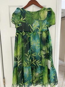 Versace Girls Silk Jungle Print Dress - Picture 1 of 4
