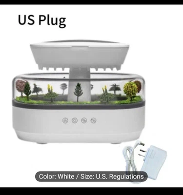 Micro Cloud Rain Humidifier- 7 Colors, White Noise, Auto Shut Down. - Image 1 of 4