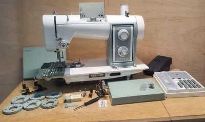 Máquina de costura Sears Kenmore 158 1.2 amp ZigZag 158.1620+CAMS - LIMPA+FUNCIONA! - Imagem 1 de 4