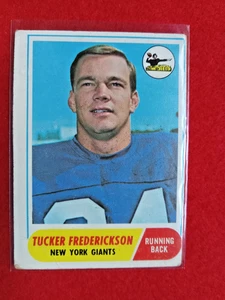 1968 Topps Football Karte #135 Tucker Frederickson Giants Artikel 2 Crease Wax O/C - Bild 1 von 3