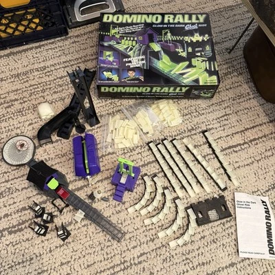 Vintage Domino Rally Glow in the Dark Ghost Ride Game 1991 Halloween Box 1990s - Image 1 of 4