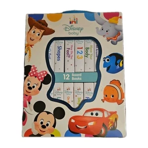 NEW Disney Baby 12 Board Books Kids Early Learning Library Book Collection Set! - Picture 1 of 6