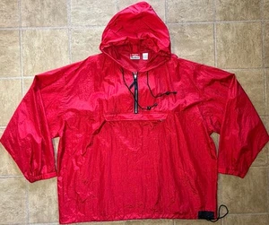 Vintage Marlboro Unlimited Packable Fanny Pack Windbreaker Mens 2XL Red Hooded - Picture 1 of 11