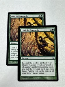 [X2] Lead the Stampede - Ajani vs Nicol Bolas Regular #24 VLP MTG - Picture 1 of 2