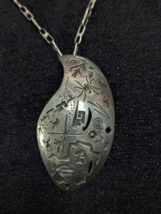 Vintage & Rare Rick Manuel Pendant Sterling Silver - Picture 1 of 7