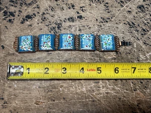 Matisse Confetti Party Bracelet Blue Enamel Copper - Picture 1 of 15