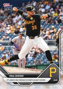Paul Skenes - 2025 MLB Topps NOW® - Card 603 (Presale) - Bild 1 von 2
