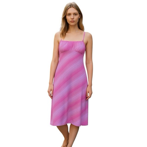 VETEMENTS 49€ Nuovo con etichette BP. Abito midi estivo a righe rosa taglia media