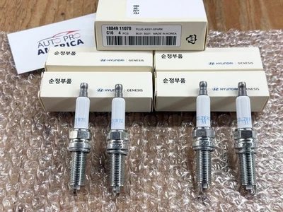 正品火花塞适用于 2012 - 2025 现代 Genesis 起亚原始设备制造商 1884911070 — 第 1/4 张图片