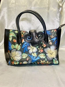 Borsa a mano nuova senza etichette Pijushi fiori foglia floreale manico superiore borsa di design tote - Foto 1 di 10