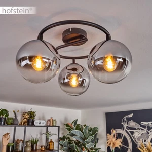 Wohn Schlaf Zimmer Beleuchtung Glas Kugel Leuchte Decken Lampe 3-flammig rund - Bild 1 von 10