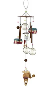 Squirrel Wind Chime Sunset Vista Metal 39x6” Camper rustic - Picture 1 of 9