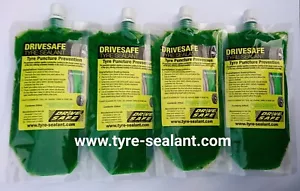 Car tyre sealant tubeless car tyre puncture prevention,4 pouches - Picture 1 of 6