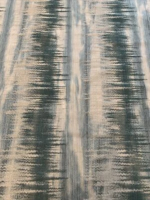 34” X 57” Clarke & Clarke Diffusion Contour- Kingfisher Jacquard Remnant Fabric - Image 1 of 4