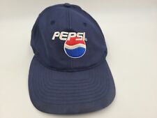 Vintage Pepsi Cola Snapback Hat Cap Soda Baseball Dad Mom Men Women Father Blue
