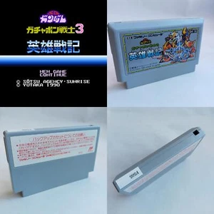 SD Gundam 3 Heroic War Bandai pre-owned Nintendo Famicom NES Tested - Picture 1 of 10