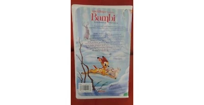 Walt Disney's Classic Bambi VHS Black Diamond Edition 942 Red Signature Hologram - Image 1 of 4