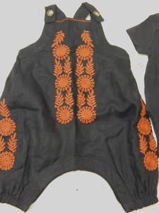NWT Banana Republic Embroidered navy blue romper Old Navy Bodysuit 3-6 mos - Picture 1 of 2