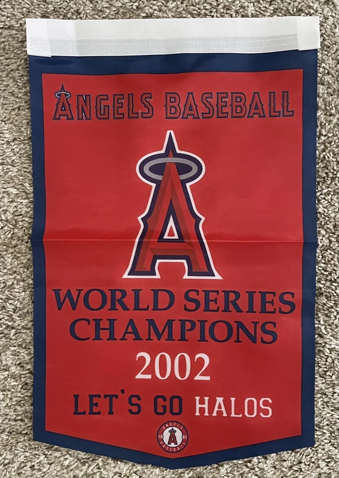 Anaheim Angels 2002 World Series Champions Banner/Flag 18.5" x 11.5" - Image 1 of 1