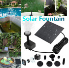 Solar Power Fountain Submersible Floating Water Pump Fish Tank Pond Garden Decor