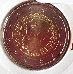 2 EUROS COMMEMORATIVE PORTUGAL 2019 -  500 ANS DU TOUR DU MONDE DE MAGELLAN - Bild 1 von 2