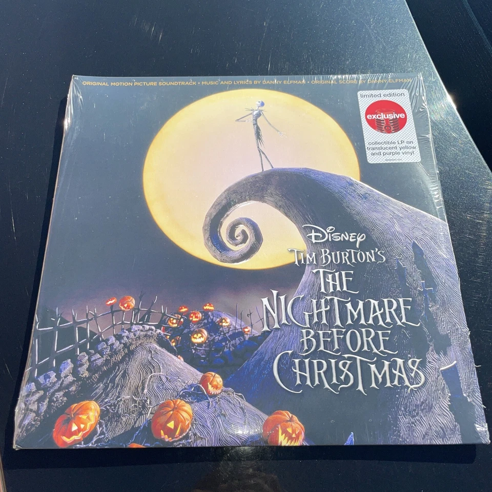The Nightmare Before Christmas Limited Yellow/Purple Vinyl 2 LP Target Exclusive - Image 1 of 1