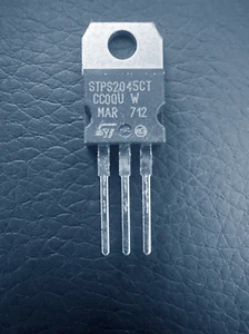 5Pcs STPS2045CT STM Power Schottky Rectifier 45V 20A Diode TO-220 - Picture 1 of 3