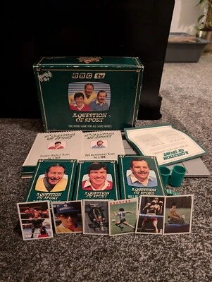 Vintage A QUESTION OF SPORT Board Game 1986 All RARE CARDS - MIKE TYSON - MINT - Image 1 of 4